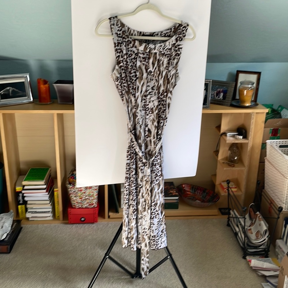 VOIR VOIR Long Print Dress - Size. 12